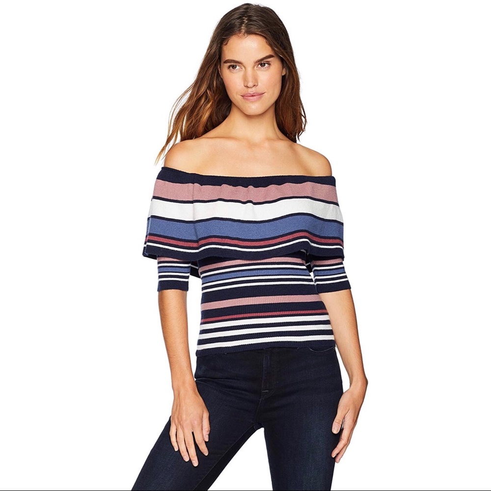 Cupcakes and Cashmere Kolton Off The Shoulder Top